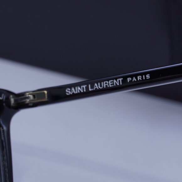Saint Laurent SL296 001 Rectangle Eyeglasses 55mm - Black - Picture 8 of 10